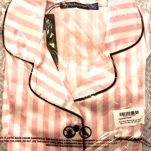 Never worn PrettyLittleThing satin PJ set!